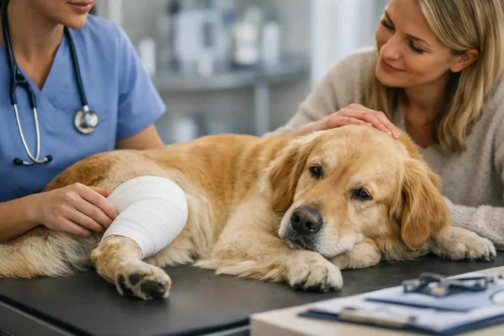 Beispiel Erstattung bei Kreuzbandriss Hund